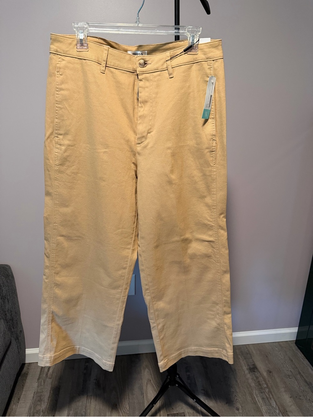 Women's Casual Wide-Leg Pants in Light Khaki